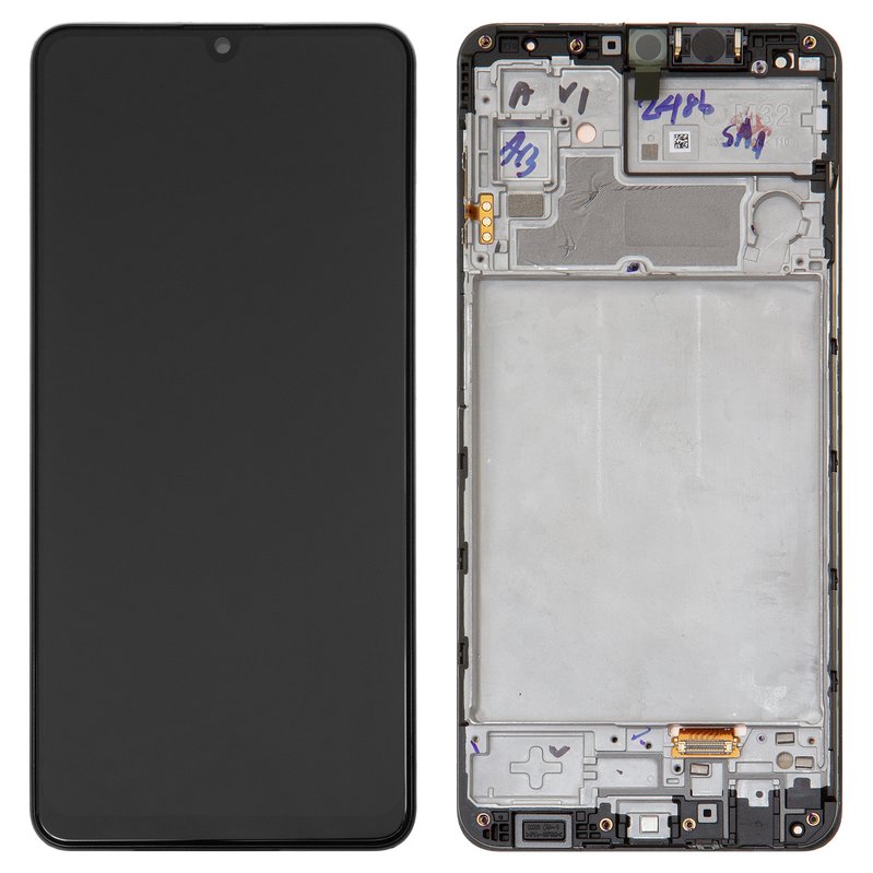 Lcd Compatible With Samsung M Galaxy M Black With Frame