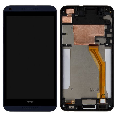 Дисплей для HTC Desire 816, синій, з жовтим шлейфом