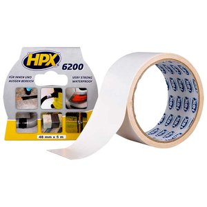 Лента армированная односторонняя HPX 6200, 50 мм, 25 м, белая
