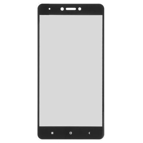 Защитное стекло All Spares для Xiaomi Redmi Note 4X, совместимо с чехлом, Full Screen, черный, Это стекло покрывает весь экран.