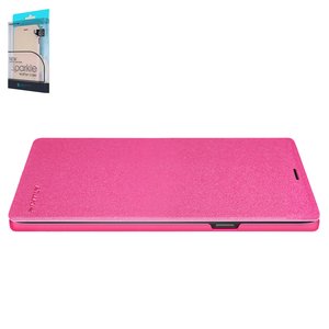 Чохол Nillkin Sparkle laser case для Samsung N960 Galaxy Note 9, рожевий, книжка, пластик, PU шкіра, #6902048160903