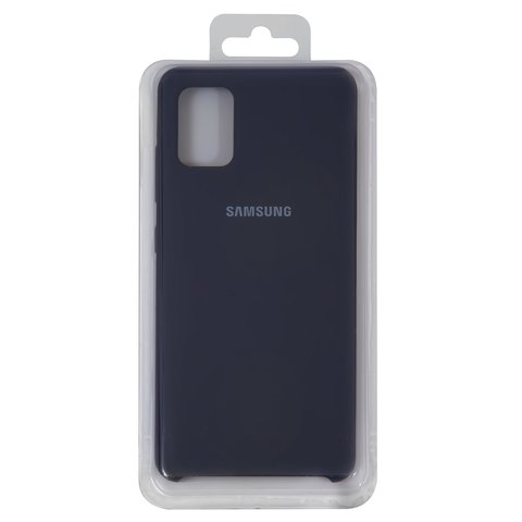 Чехол для Samsung A515F DS Galaxy A51, черный, синий, Original Soft Case, силикон, dark blue 08 