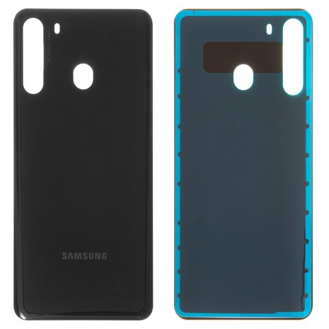 Задняя панель корпуса для Samsung A215 Galaxy A21, черная