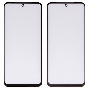 Стекло корпуса для Xiaomi Poco M5s, Redmi Note 10, Redmi Note 10S, с OCA пленкой, черное