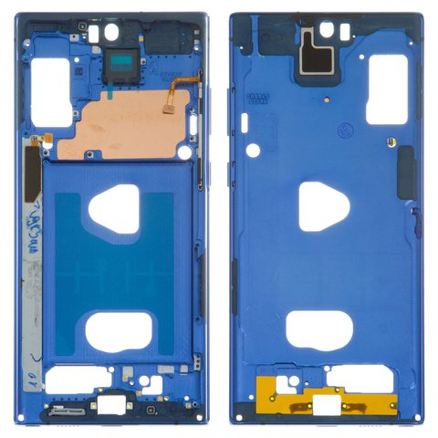 Средняя часть корпуса для Samsung N975F Galaxy Note 10 Plus, синяя, рамка крепления дисплея