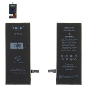 Акумулятор Deji для Apple iPhone 6S, Li ion, 3,82 B, 2510 мАг, збільшена ємність, original IC