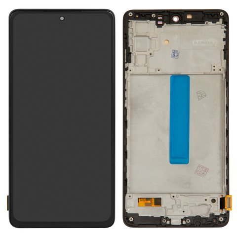 Дисплей для Samsung M526 Galaxy M52 5G, черный, с рамкой, High Copy, OLED 