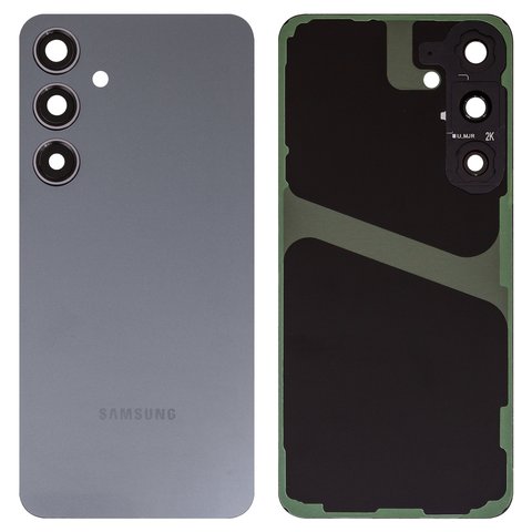 Задняя панель корпуса для Samsung S926 Galaxy S24 Plus, черная, со стеклом камеры, onyx black