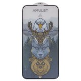 Захисне скло iNobi Amulet для Apple iPhone 13, iPhone 13 Pro, iPhone 14, iPhone 16e, Full Glue, Anti-Static, (без упаковки), чорний