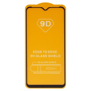 Защитное стекло для Tecno Pop 5 BD2 , совместимо с чехлом, Full Glue, без упаковки , черный