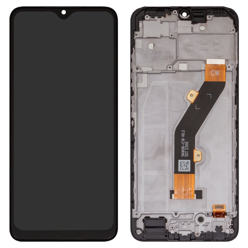 Дисплей для Infinix Hot 30i (X669), чорний, з рамкою, High Copy