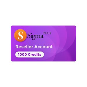 1000 кредитів Sigma Plus для акаунту реселера