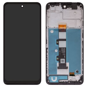 Дисплей для Motorola Moto G22 XT2231, черный, с рамкой, High Copy