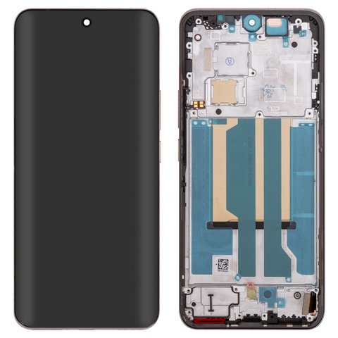 Дисплей для Realme 13 Pro Plus, золотистый, с рамкой, Original PRC , RMX3920, RMX3921
