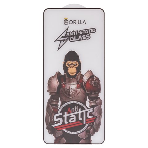 Захисне скло Gorilla для Xiaomi Poco X6, Poco X6 Pro 5G, Redmi Note 13 5G, Redmi Note 13 Pro 4G, Redmi Note 13 Pro 5G, Redmi Note 14 4G, Redmi Note 14 5G, сумісне з чохлом, Full Glue, Anti Static, чорний