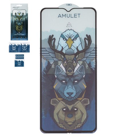 Захисне скло iNobi Amulet для Xiaomi Poco M4 5G, Poco M5 4G, Redmi 10 5G, Full Glue, Anti Static, чорний