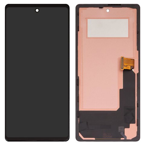 Дисплей для Google Pixel 6a, черный, с рамкой, Сopy, TFT  GX7AS, GB62Z, G1AZG