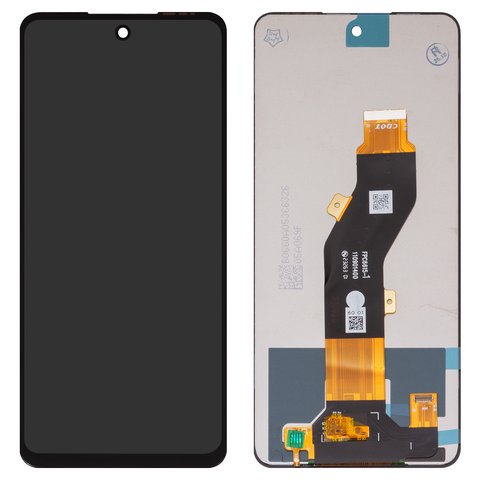 Дисплей для Tecno Pop 8, Spark 20 KJ5 , Spark 20C BG7 , Spark Go 2024  BG6 ; Infinix Hot 40i X6528B , Smart 8 X6525 , чорний, без рамки, Оригінал переклеєне скло , FPC6615