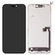 Дисплей для iPhone 16 Pro Max, чорний, з рамкою, High Copy, без мікросхеми, (OLED), GX OEM hard