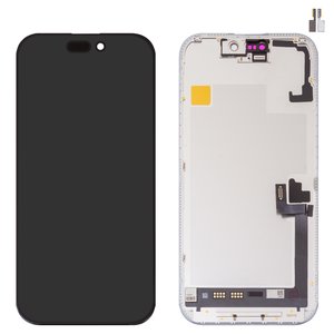 Дисплей для iPhone 17, черный, с рамкой, Box , OLED , GXQC soft, 120Hz