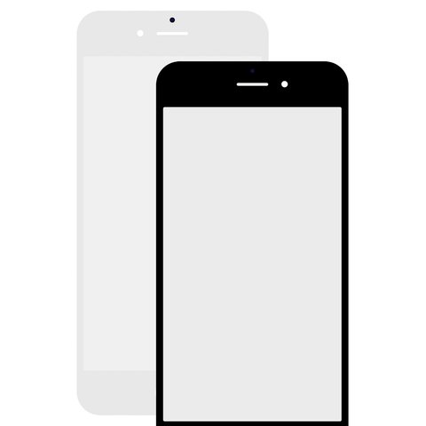 Стекло корпуса для Apple iPhone 6S, 2.5D, белое, PRC