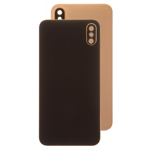 Задняя панель корпуса для iPhone XS, золотистая, со стеклом камеры, small hole