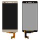 LCD compatible with Huawei Honor 7, (golden, without frame, Original (PRC), PLK-L01)