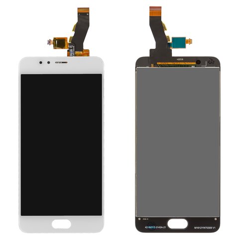 LCD compatible with Meizu M5s, white, without frame, M612H 