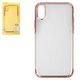 Case Baseus compatible with iPhone XR, (golden, transparent, silicone) #ARAPIPH61-MD0V
