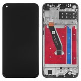 LCD compatible with Huawei P40 Lite E, Y7p, (black, with frame, Original (PRC), ART-L28/ART-L29/ART-L29N)
