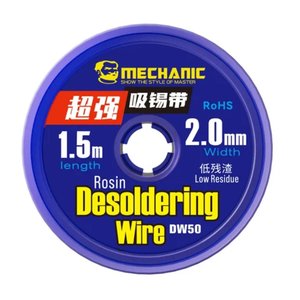 Лента оплетка Mechanic DW50 2015 , Ш  2,0 мм, Д  1,5 м