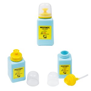 Tarro para líquido con dispensador Mechanic TF01, 180 ml, antiestática
