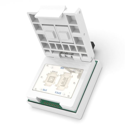 2 in 1 eMMC eMCP Socket 169 FBGA,153 FBGA,162 FBGA,186 FBGA  Test Socket Adapter for UFI Box Upgraded Version 