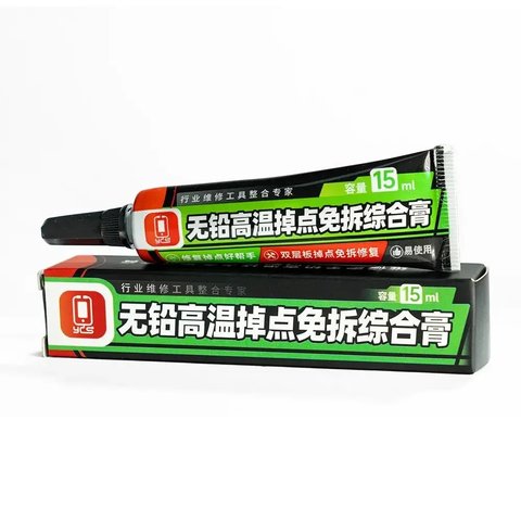 Fundente en pasta YCS, para reparar contactos sueltos, para desoldar pantallas de protección en la placa madre, sin estaño, 15 ml