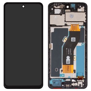 Pantalla LCD puede usarse con Infinix Smart 8 X6525 , negro, con marco, High Copy, FPC6525