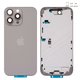 Carcasa puede usarse con iPhone 16 Pro Max, gris, con botones laterales,  con sujetador de tarjeta SIM, Original (PRC), EU Version, natural titanium