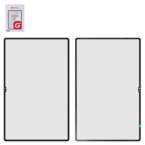 Housing Glass G+OCA PRO compatible with Samsung X900 Galaxy Tab S8 Ultra Wi Fi, X906 Galaxy Tab S8 Ultra 5G, with OCA film, black 