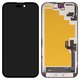 Pantalla LCD Wextom puede usarse con iPhone 16, negro, con marco, HC, sin error, (OLED) soft, diagnosable