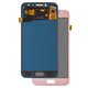 LCD compatible with Samsung J250 Galaxy J2 (2018), J250 Galaxy J2 Pro (2018), (pink, with light adjustable, Best copy, without frame, Copy, (TFT))