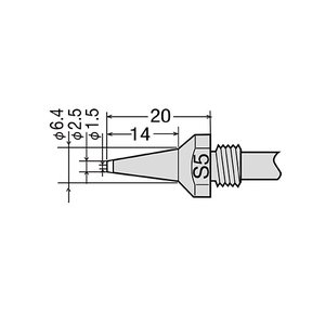 Наконечник для демонтажного пистолета GOOT TP 100N S5
