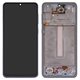 LCD compatible with Samsung A336 Galaxy A33 5G, (dark blue, with frame, Original (PRC))
