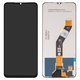 LCD compatible with ZTE Blade A34, Blade A54, (black, without frame, original (change glass) )