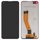 LCD compatible with Samsung A115 Galaxy A11, M115 Galaxy M11, (black, without frame, (Box))
