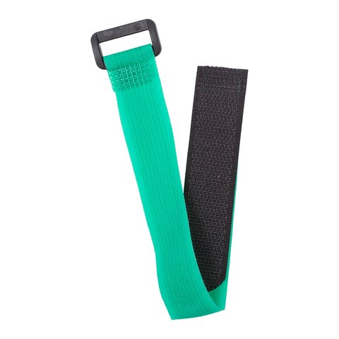 Cable Wrap Tape, green, 20 mm, 30 cm, strap velcro
