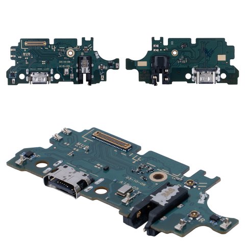 Flat Cable compatible with Samsung A155 Galaxy A15, A156 Galaxy A15 5G, M156 Galaxy M15, charge connector, with microphone, with components, Original PRC , charging board 