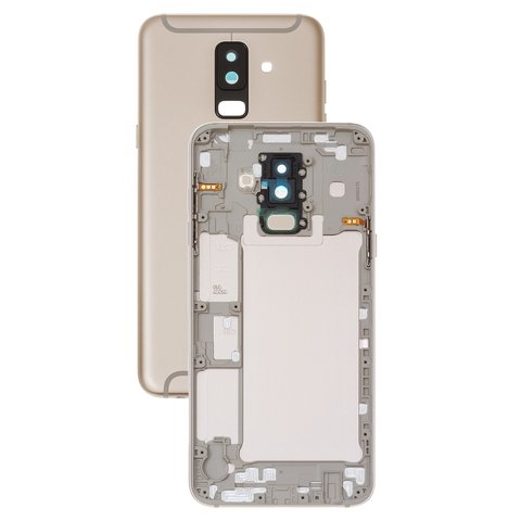 Panel trasero de carcasa puede usarse con Samsung A605F Dual Galaxy A6+ 2018 , dorada
