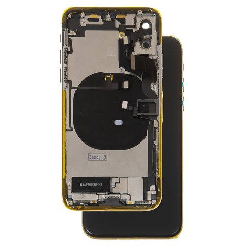 Carcasa puede usarse con Apple iPhone X, negro, juego completo, con cable flex