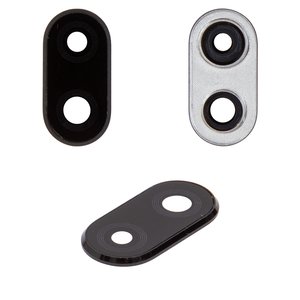 Vidrio de cámara puede usarse con Huawei Nova 3i, P Smart Plus, negro, con marcos