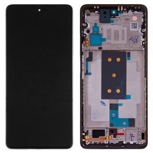 Pantalla LCD puede usarse con Xiaomi 11T, 11T Pro, negro, con marco, Original PRC , 21081111RG, 2107113SG, 2107113SI, 2107113SR