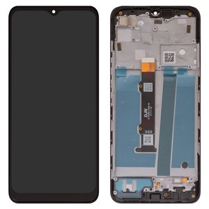Pantalla LCD puede usarse con Motorola Moto G50, negro, con marco, High Copy, XT2137